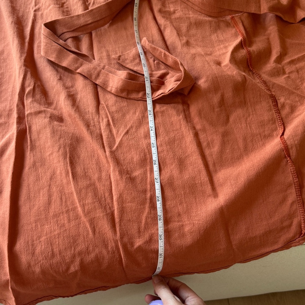 Rust Orange Two-Piece Wrap Set - Picture 4 of 6